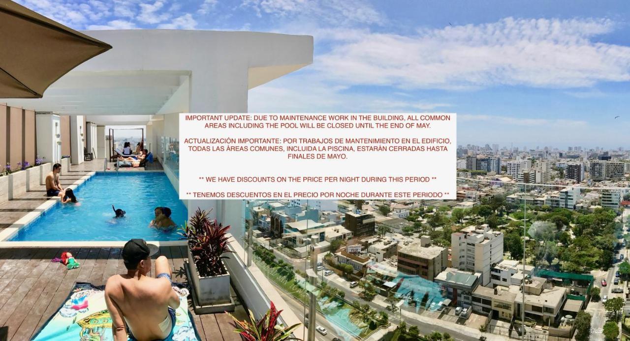 Alu Apartments - Limit With Miraflores Panoramic City View Lima Exterior foto